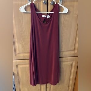 Burgundy summer dress